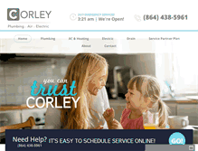 Tablet Screenshot of corleypro.com